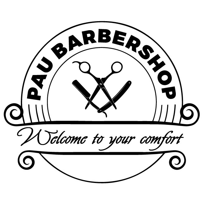 Pau Barbershop Logo